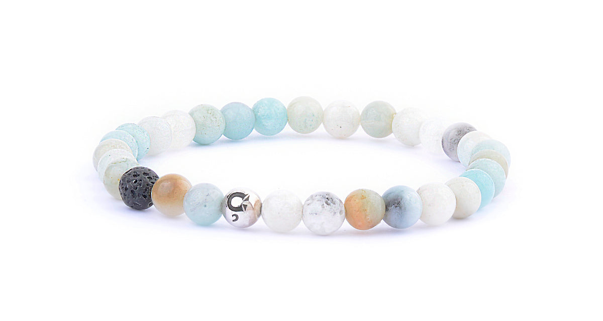 ARMBAND AMAZONITE MIX 6 MM BEADS