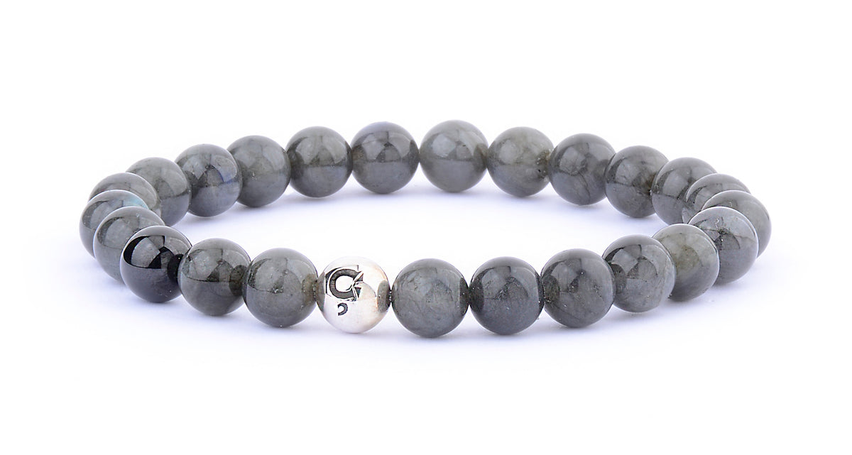ARMBAND LABRADORITE 8MM BEADS
