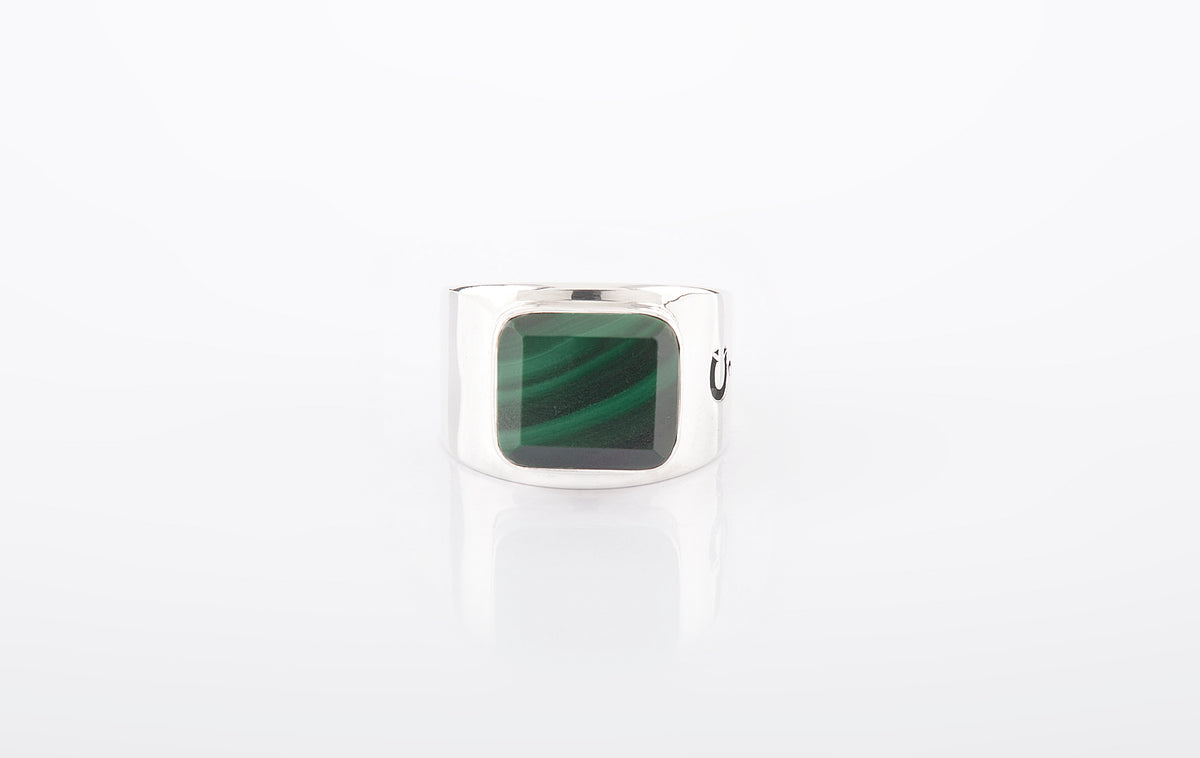 RING MALACHITE SQUARE