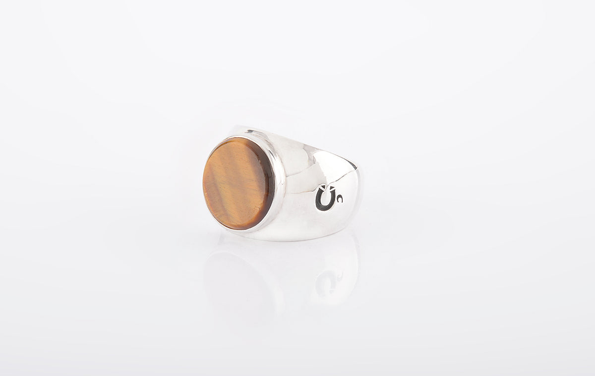 RING TIGER EYE ROUND