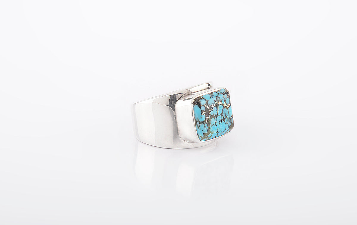 RING TURQUOISE SQUARE