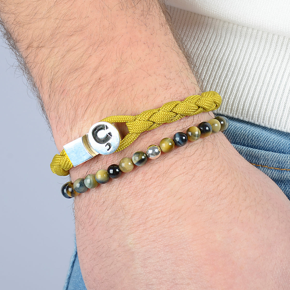 ARMBAND BRAIDED OCHRE