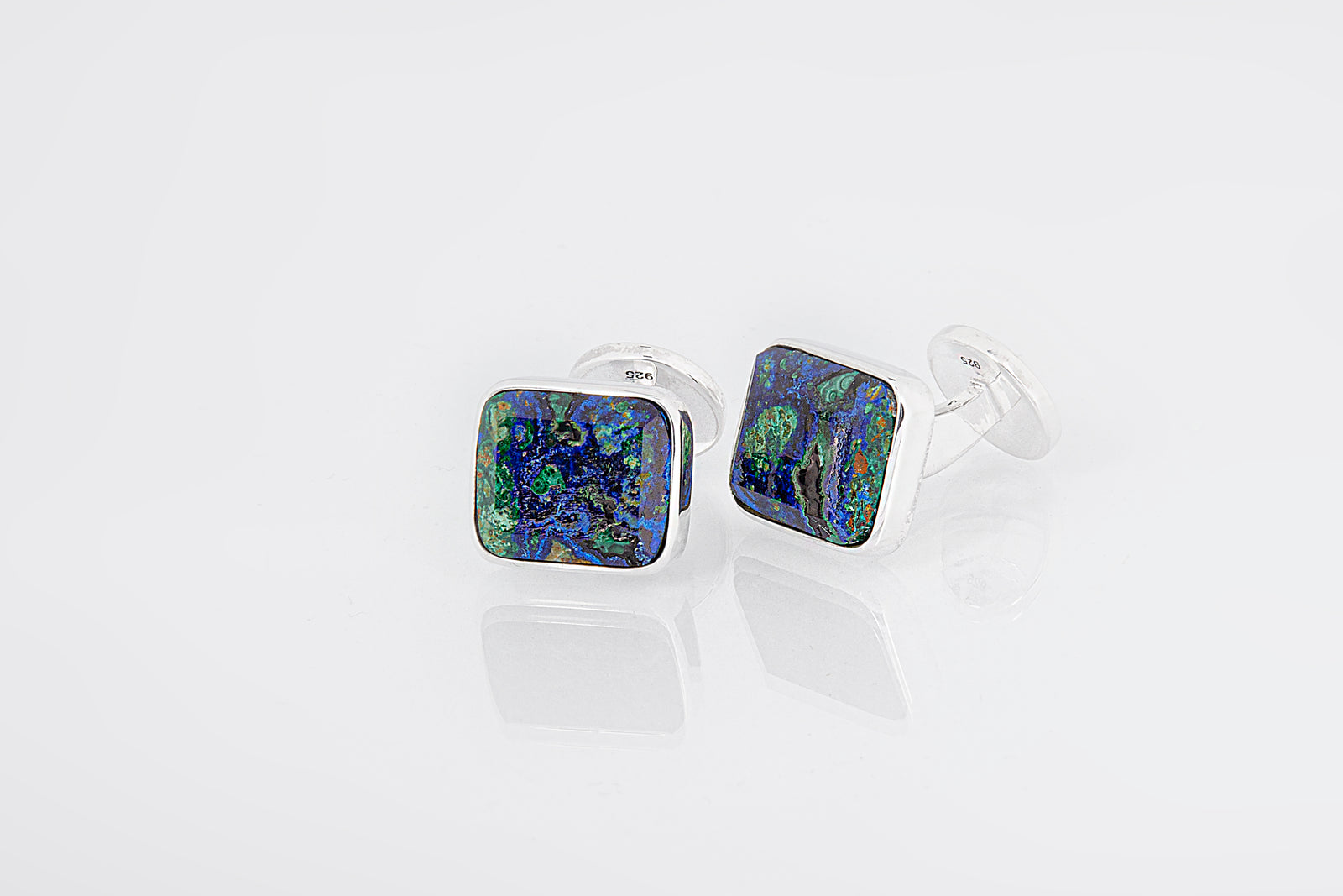 CUFFLINKS AZURITE - Garcjewelry