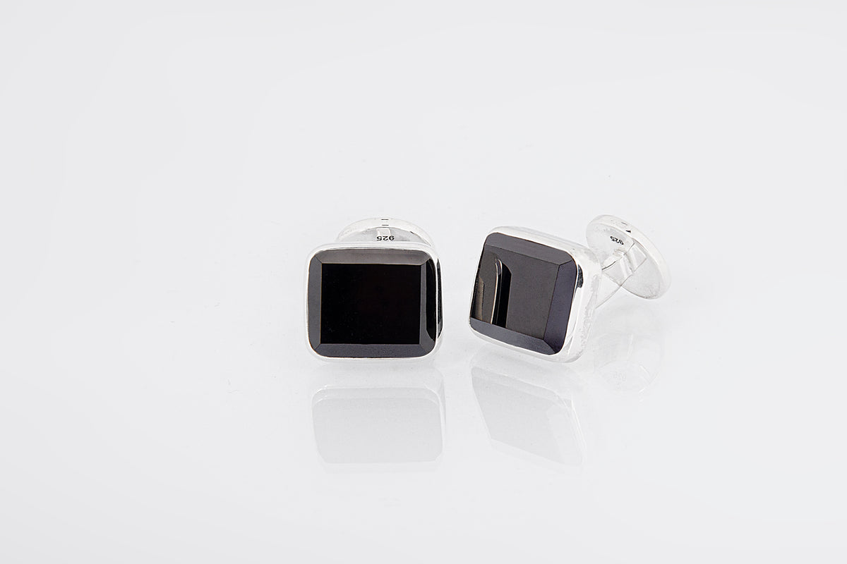 CUFFLINKS BLACK SPINEL