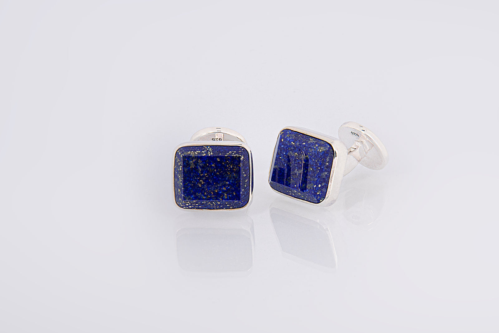 CUFFLINKS LAPIS GOLDEN - Garcjewelry