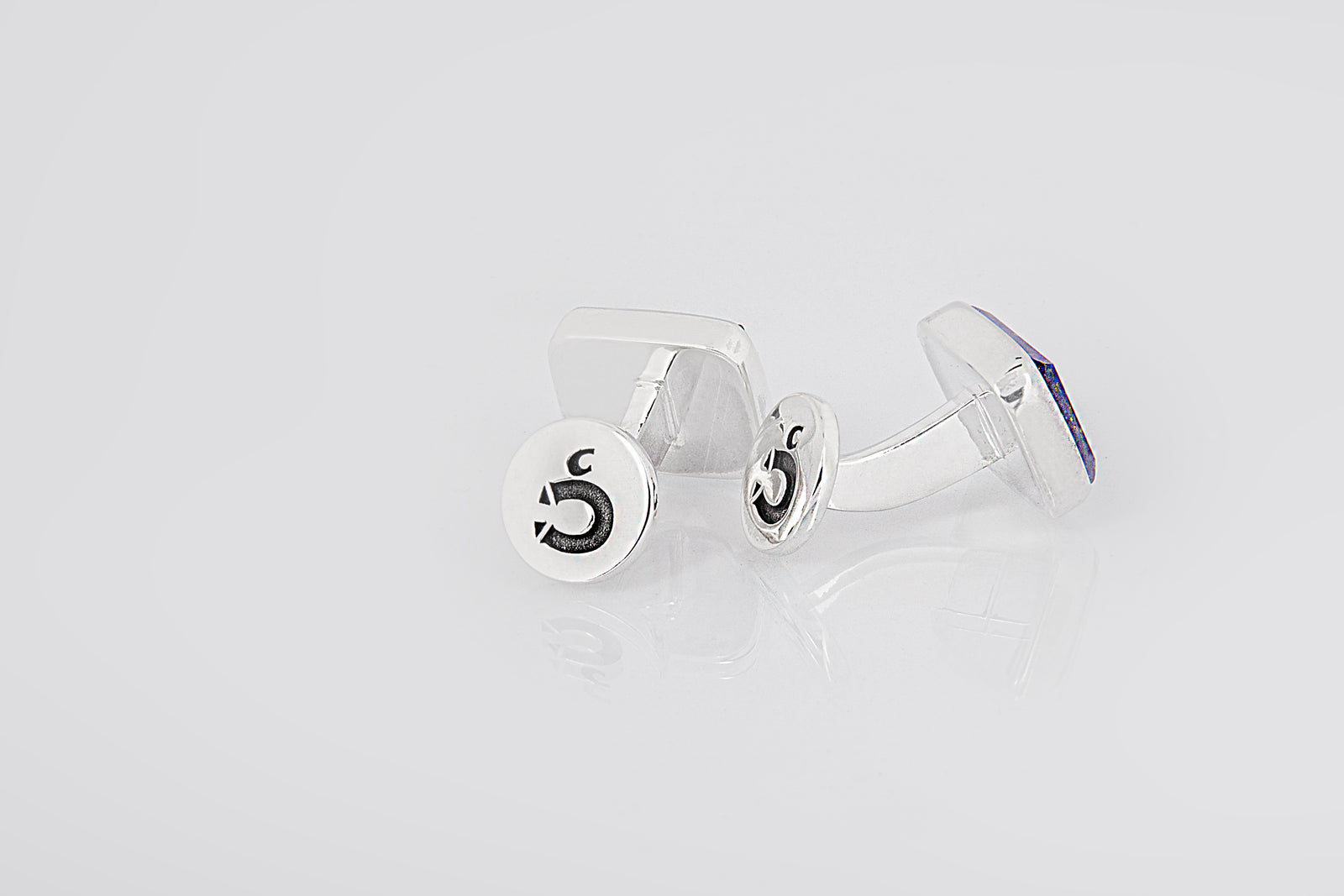 CUFFLINKS LAPIS GOLDEN - Garcjewelry