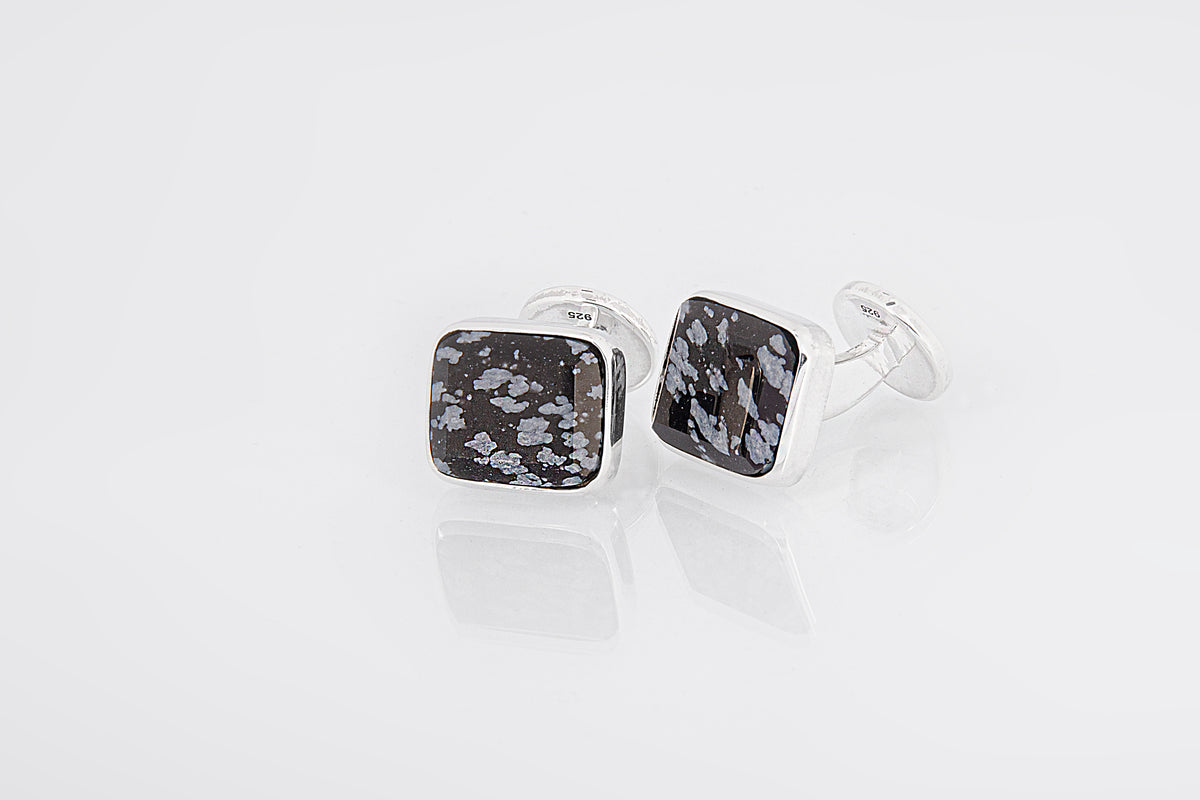 CUFFLINKS SNOWFLAKE - Garcjewelry