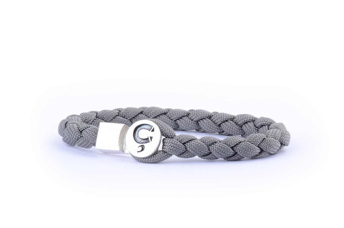 ARMBAND BRAIDED CHARCOAL GREY